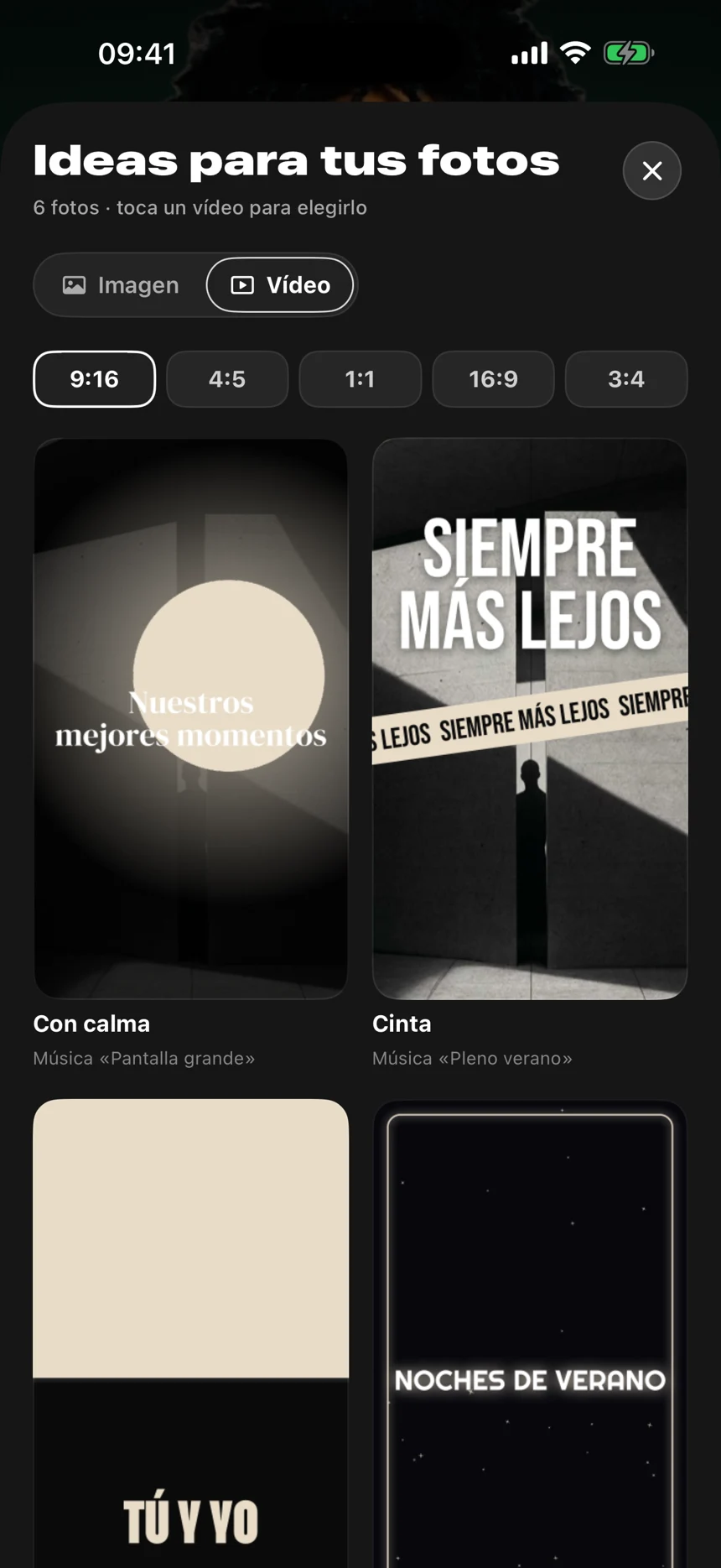 Vídeo con fotos — Ejemplo en Motionless